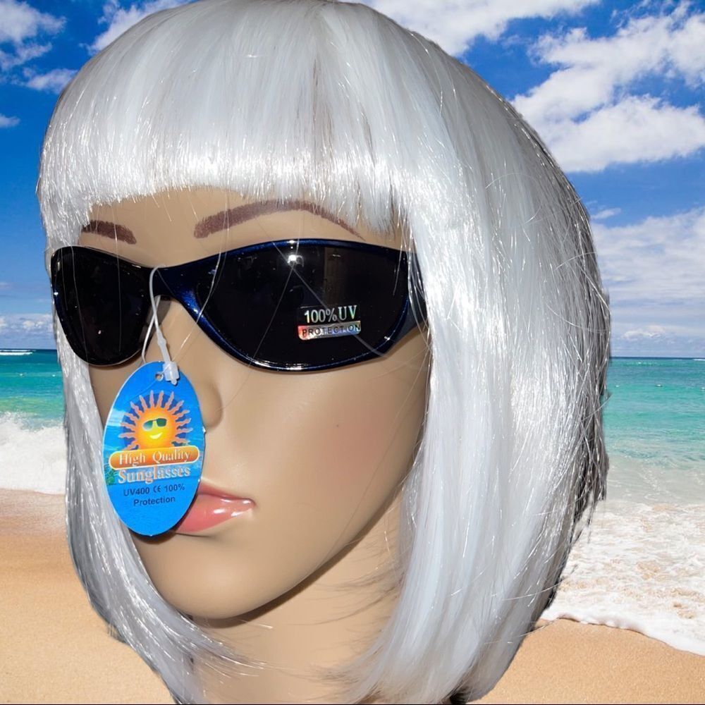 NWT! Blue frame dark tint sunglasses!